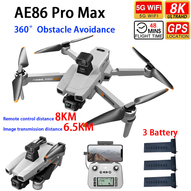 Drone Surveying - โดรน AERC AE86ProMax ระดับมืออาชีพ GPS 5G