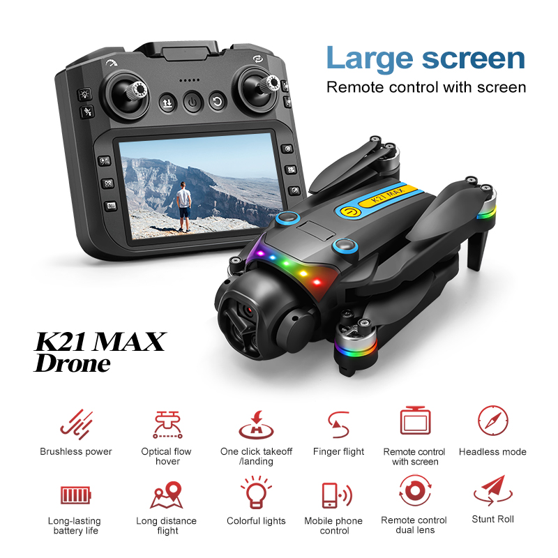 Drone Cinematic - โดรนถ่ายภาพทางอากาศกลางแจ้ง กล้องคู่ ระบบไฟฟ้า 90 ° 120