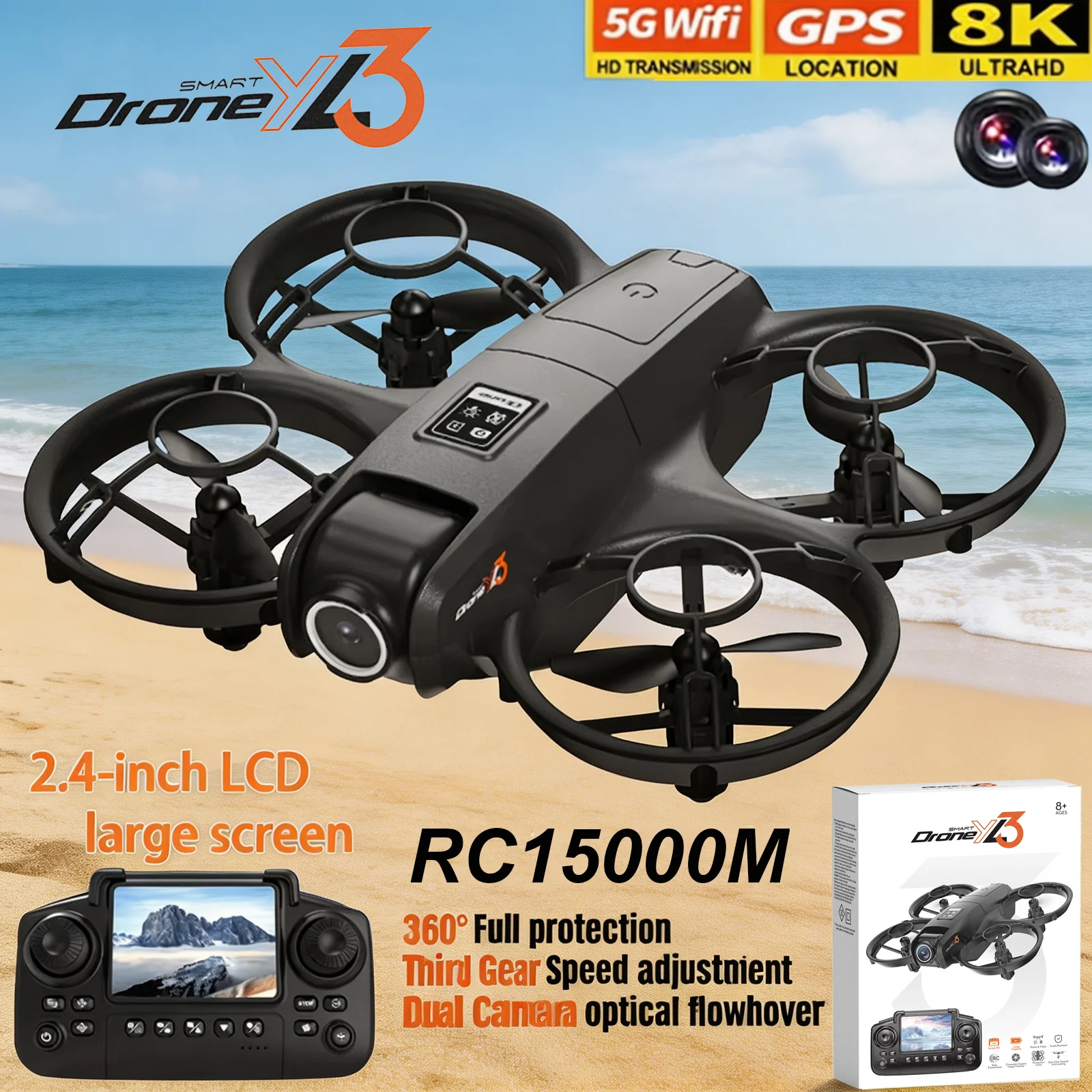 Drone Mapping - โดรน YL3 RC รุ่นใหม่ 8K 1080P