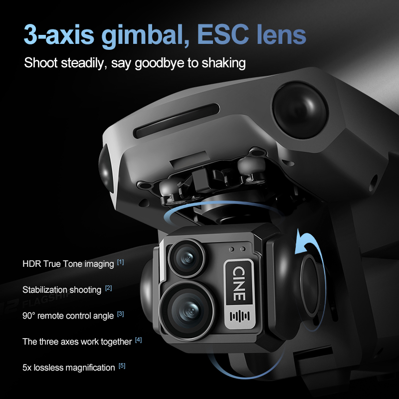 โดรนควอดคอปเตอร์ 8K 3 แกนกันสั - Drone Lidar บทวิจารณ์และราคา